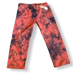 Levi's Men's 569 Loose Straight Paint Splatter 38